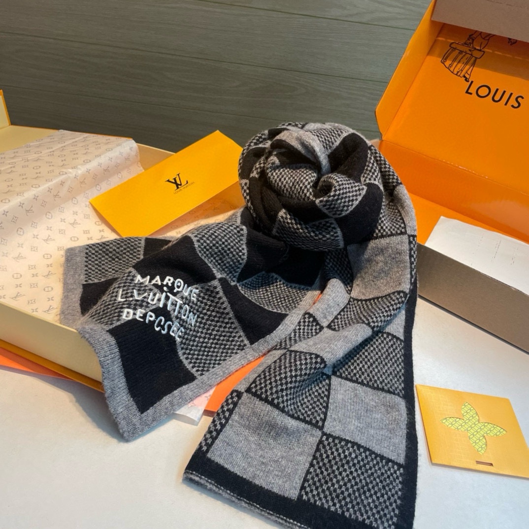 LV Fluffygram Scarves